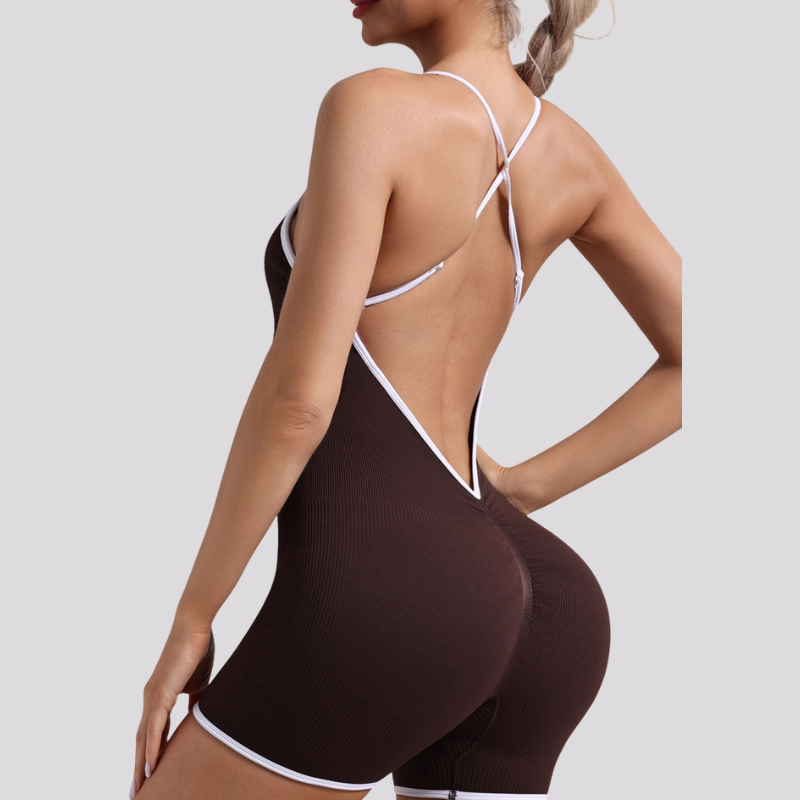 Ladies' cross-back jumpsuit