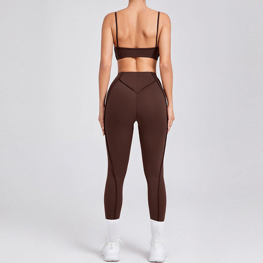 Breathable Yoga Bra + High-waisted Legging 2 Pieces Set