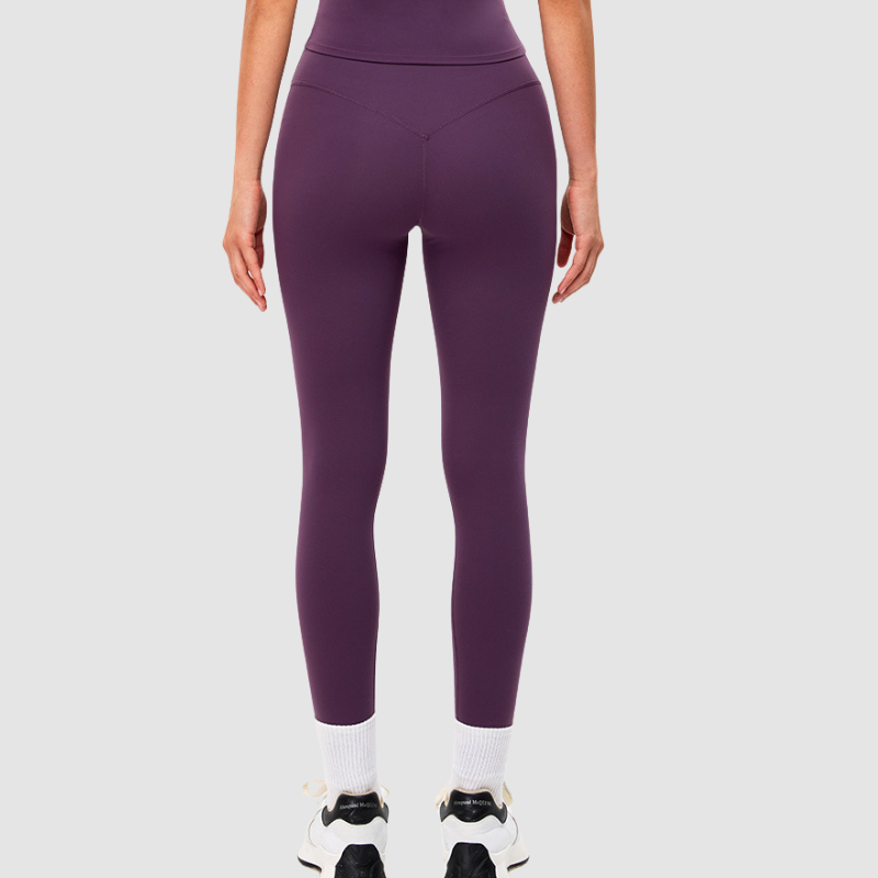 Wholesale solid color slim-fit stretchy leggings