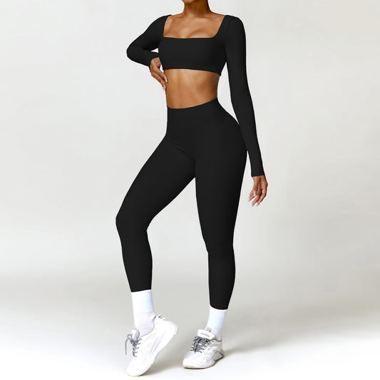 Wholesale Nude long sleeve crop top | Wonderxfans bulk activewear