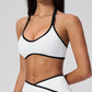 Wholesale Women's Halter Neck Sports Bra – Padded Moisture-Wicking Yoga Gym Fitness Bra