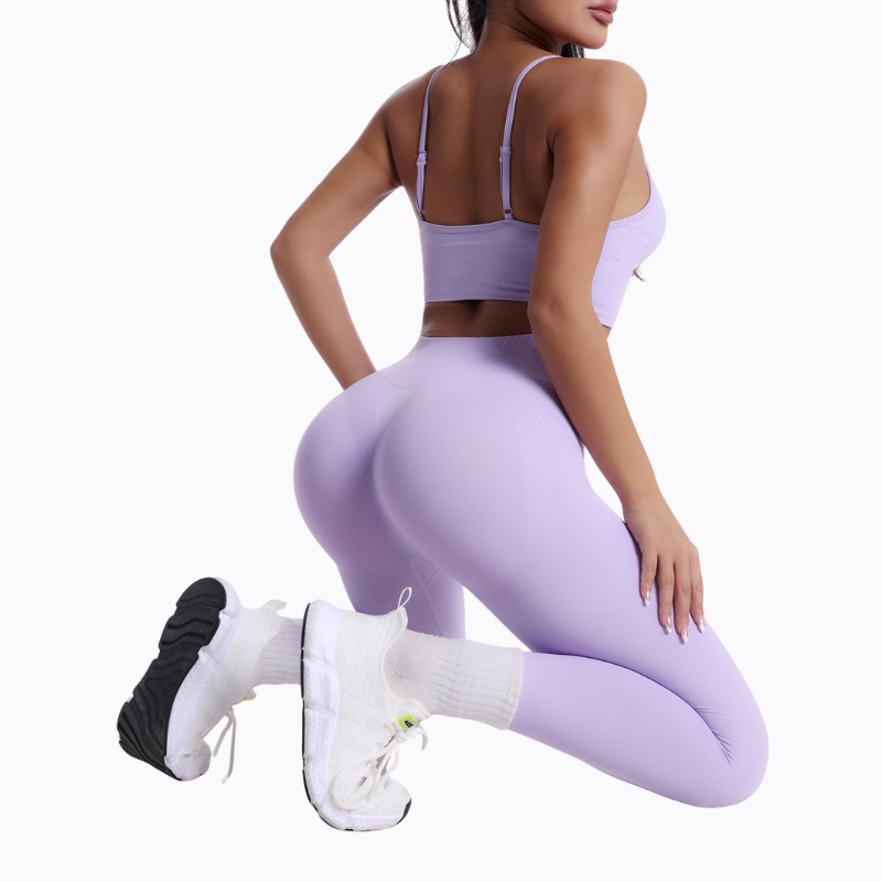 Women's strap bra and long pants two-piece set