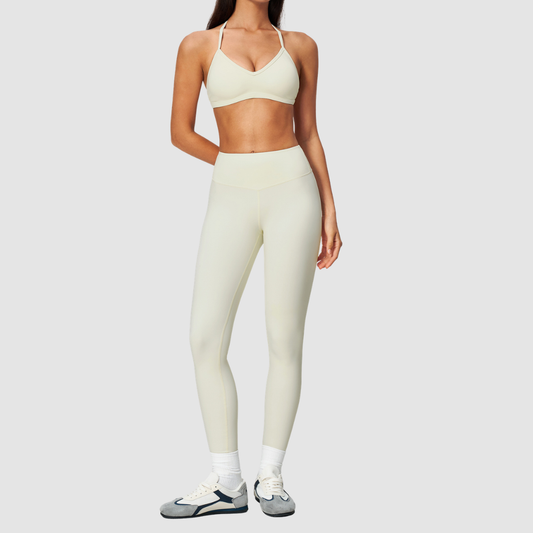 Wholesale Women's Nylon Spandex Yoga Set – Halter Bra & Leggings