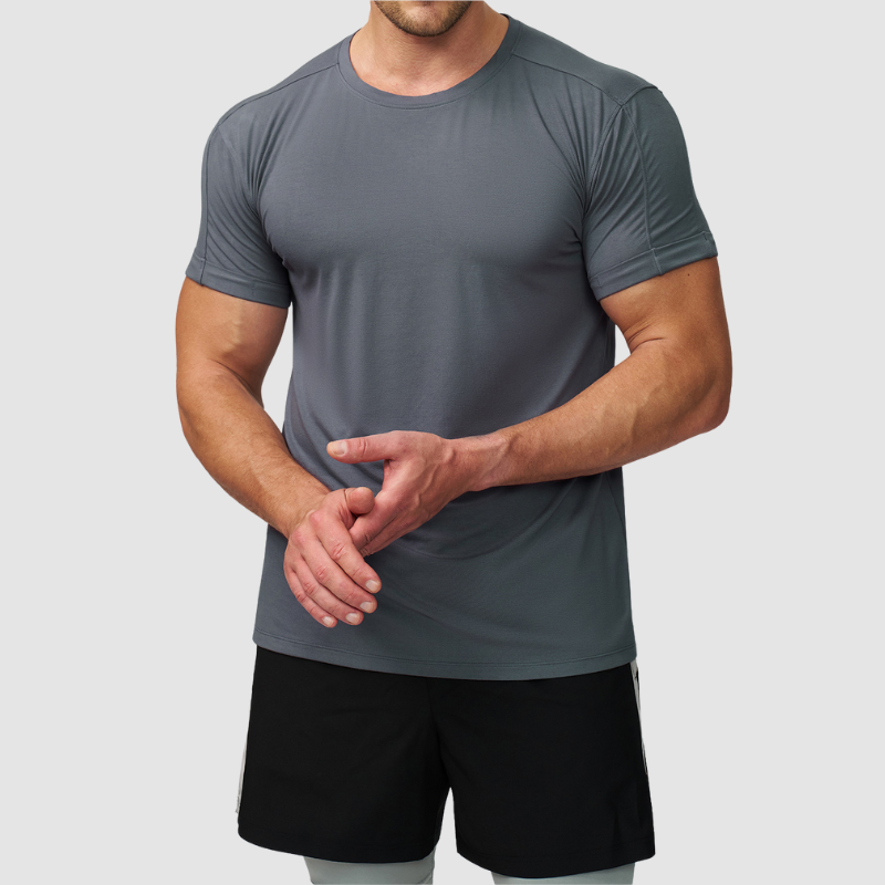 Wholesale Men Soft Skin-friendly Casual Training T-shirt