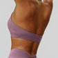 Halter back sports bra