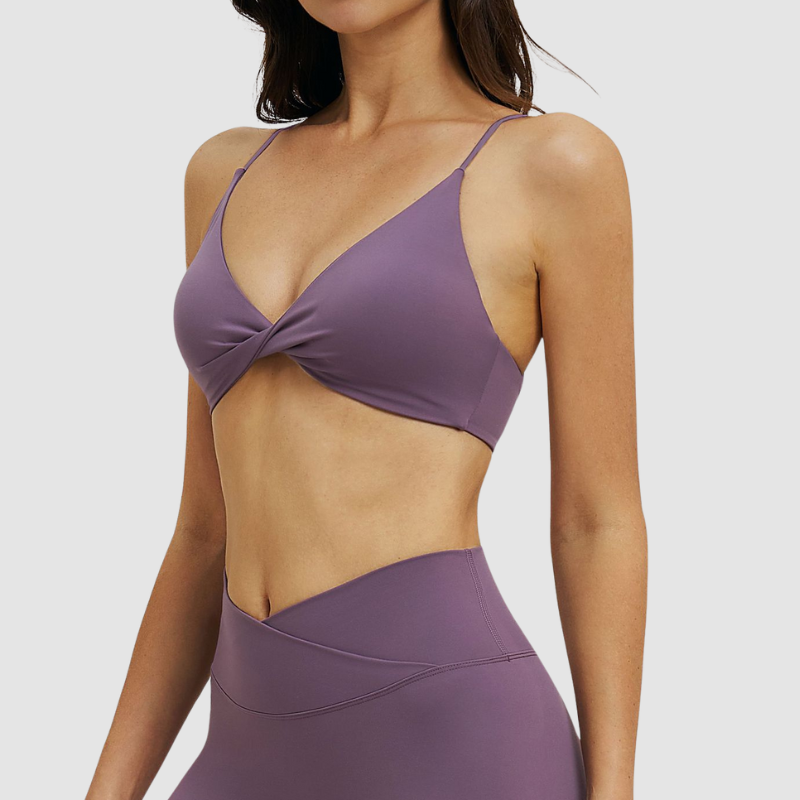 Wholesale thin shoulder strap back-crossing sports bra