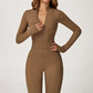 Snug-Fit Long Sleeve Jumpsuit