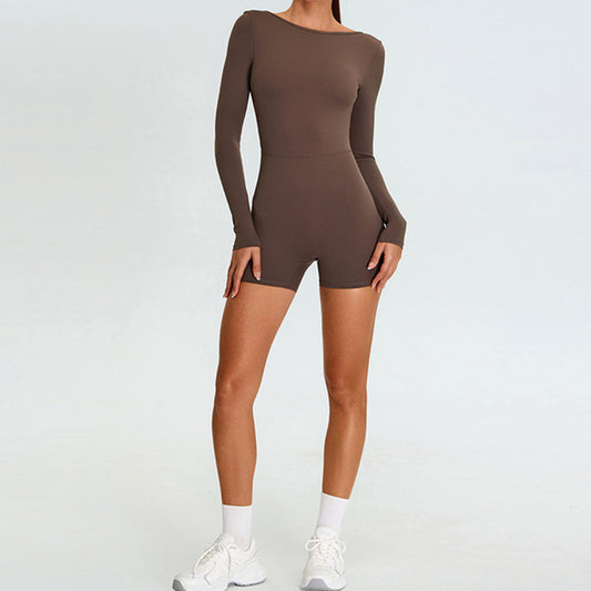 Wholesale Women's boat neck open-back yoga | Wonderxfans bulk activewear