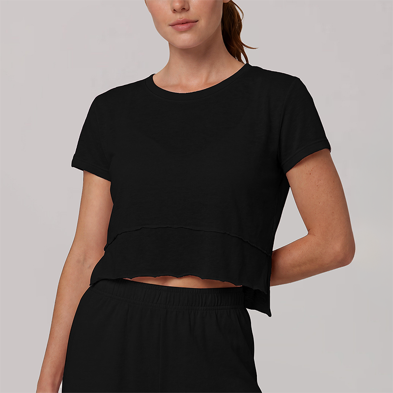 Wholesale Women's Loose Round Neck Short Sleeve Tank top