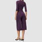 Wholesale Women's 3/4 Sleeve Crop Top & Mid-Length Leggings Set – Seamless Yoga Activewear