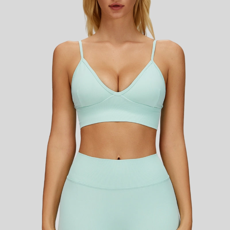 Quick-drying yoga back sports bra