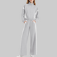 Wholesale Women's Side Stripe Long Sleeve Sweatshirt & Jogger Pants Set