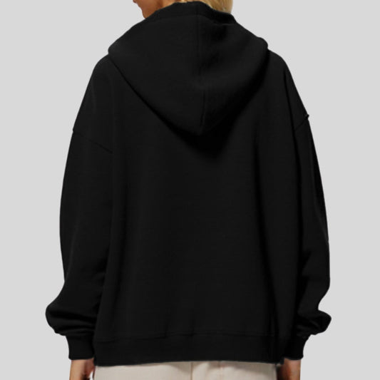 Wholesale Oversize Cropped Zip Hoodie with | Wonderxfans bulk activewear