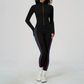 Wholesale Women's Stand-Collar Jacket & Jogger Pants Yoga Set