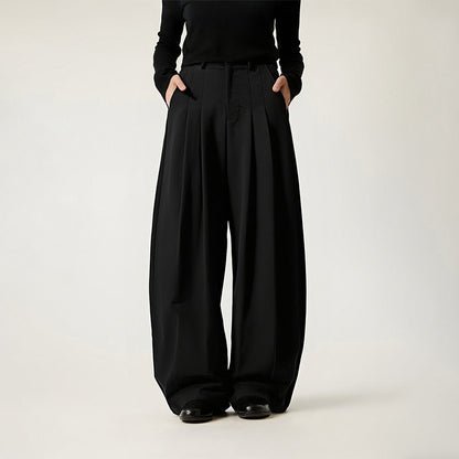 Wide-leg casual pants