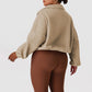 Wholesale plus-size loose-fitting fleece jacket
