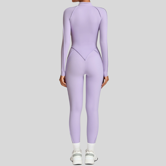 Wholesale Stand-up collar zipper jumpuit | Wonderxfans bulk activewear