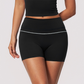 Wholesale Women's Brushed Yoga Shorts – Colorblock Tummy Control Butt Lift
