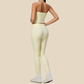 Wholesale Women's Activewear Padded Sports Vest & Fitted Cropped Pants Set