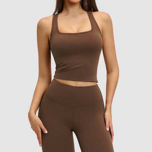 Skinny Quick Dry U Neck Yoga Tank Top