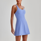 Wholesale Naked-Feel Anti-Exposure Sports Tennis Dress with Built-In Bra – Quick-Dry Active Dress