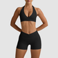 Wholesale backless sports bra + quick drying shorts
