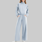 Wholesale Women's Side Stripe Long Sleeve Sweatshirt & Jogger Pants Set