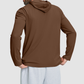 Wholesale Men's Hooded Long Sleeve Athletic Top – Moisture-Wicking Gym Fitness Training Shirt