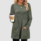 Wholesale Women’s Ribbed Pocket Tunic Sweater – Mid-Long Knit Pullover