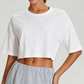 Women's Modal Cooling Yoga T-Shirt Loose Breathable Short Sleeve Top