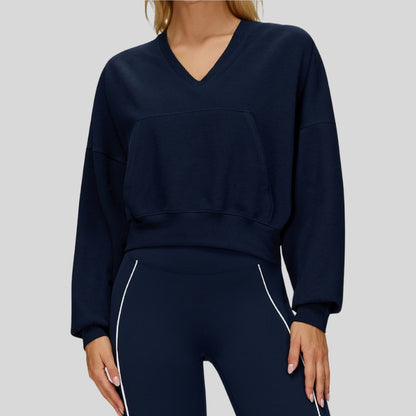 Wholesale Warm V-neck hooded sweatshirt | Wonderxfans bulk activewear