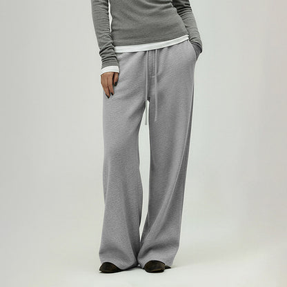 High waist wide-leg trousers