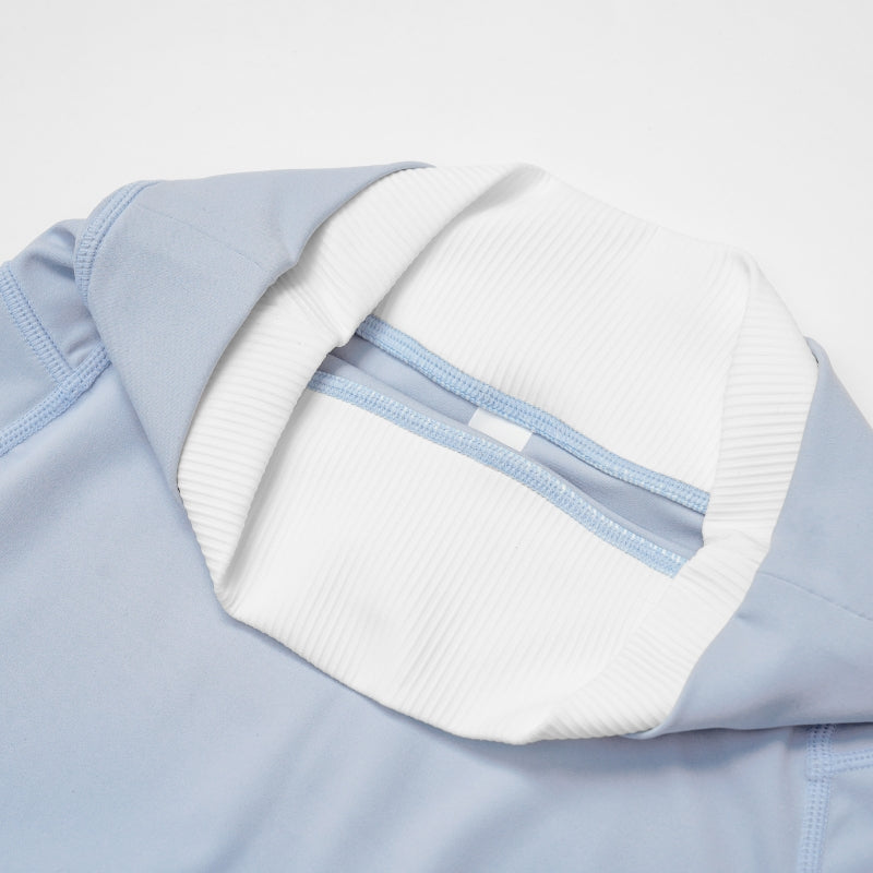 Two-piece contrasting sports tank top+sports shorts 2-piece set