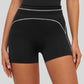 Contrasting stitching shorts