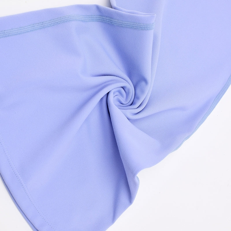 Naked Feel Sports Bra+Long sleeve jacket+High-waisted flared pants 3-Piece Set