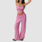 Wholesale Women's Padded Cami & Striped Wide-Leg Yoga Pants Set