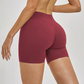 Wholesale women's solid color high-waisted shorts