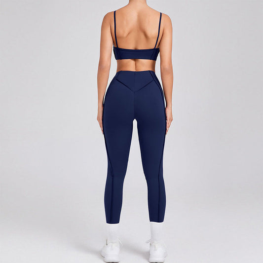 Breathable Yoga Bra + High-waisted Legging 2 Pieces Set