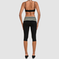 Wholesale Women's Faux-layered Bra Bra+Fold-over Waistband Shorts 2-Piece Set
