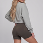 Wholesale long sleeved loose casual solid color hoodie