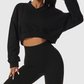 Wholesale Women's Oversized Long Sleeve V-Neck Athletic Sweatshirt – Casual Fitness Pullover
