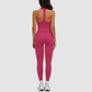 Wholesale solid color slimming training yoga set