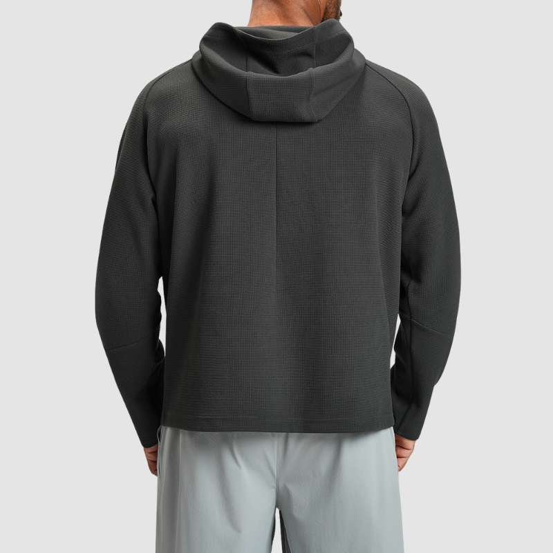 Wholesale Men Anti-static Hooded Zip-up Sports Jacket