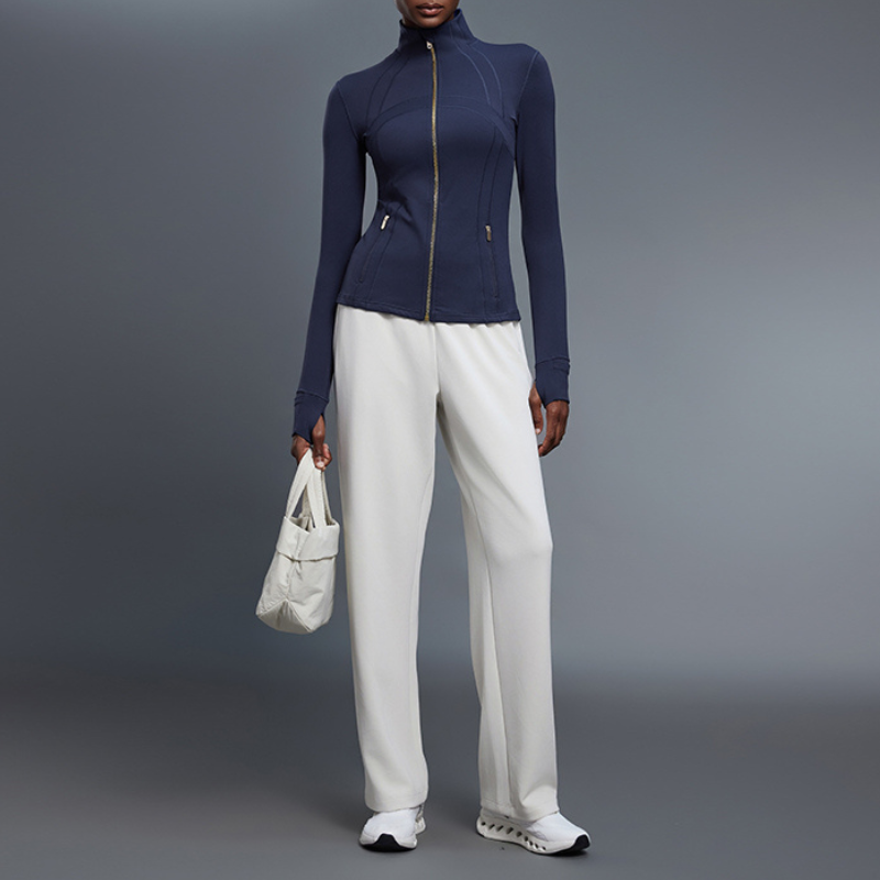 Women's Stand Collar Zip-Up Yoga Jackets