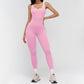 Women's Color-Blocked Backless Sleeveless Jumpsuit
