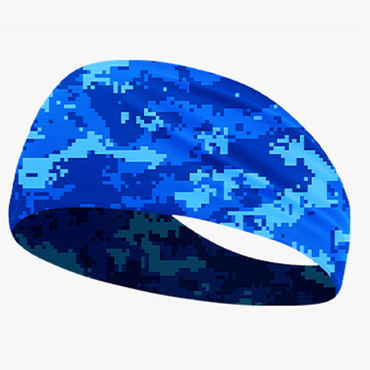 Quick-dry wide elastic sweat-absorbent sports headband