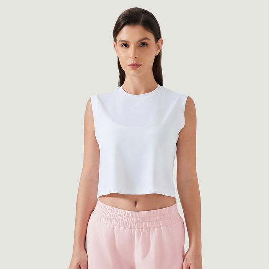 Wholesale sports vest short loose top | Wonderxfans bulk activewear