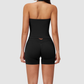 Wholesale Seamless Racerback Tank Top & High-Waist Biker Shorts Set – Quick-Dry Yoga 2-Piece