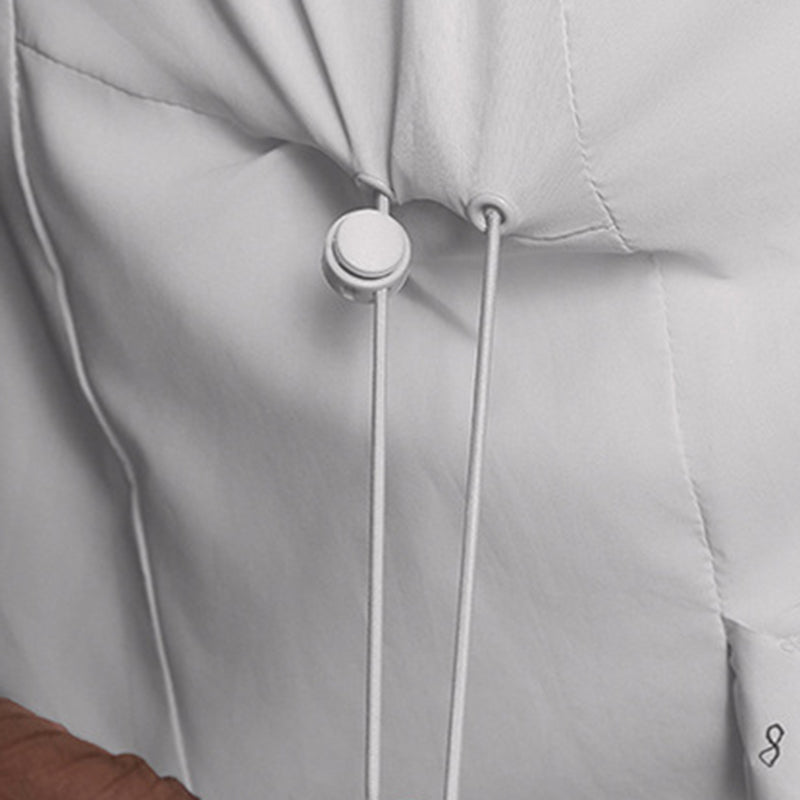 Drawcord-Hood Windproof Down Parka