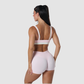 Faux two-piece Naked and beautiful back bra + quick-drying shorts set